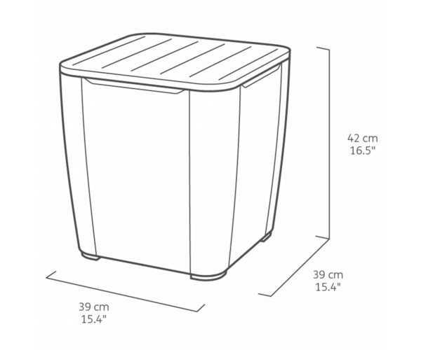 Set mobilier balcon, Keter Iowa cu masa Luzon gri [4]
