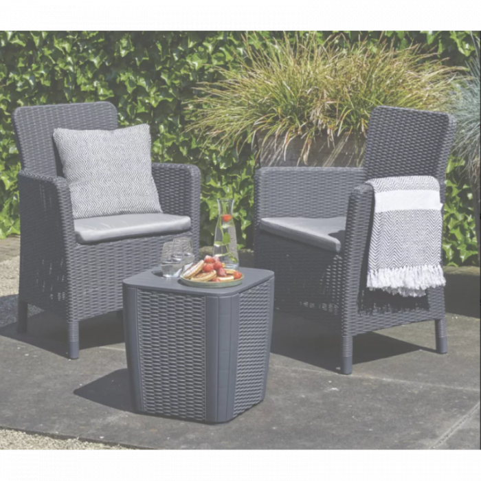 Set  Mobilier Cu Masa KETER TRENTON 2 Locuri Gri [3]