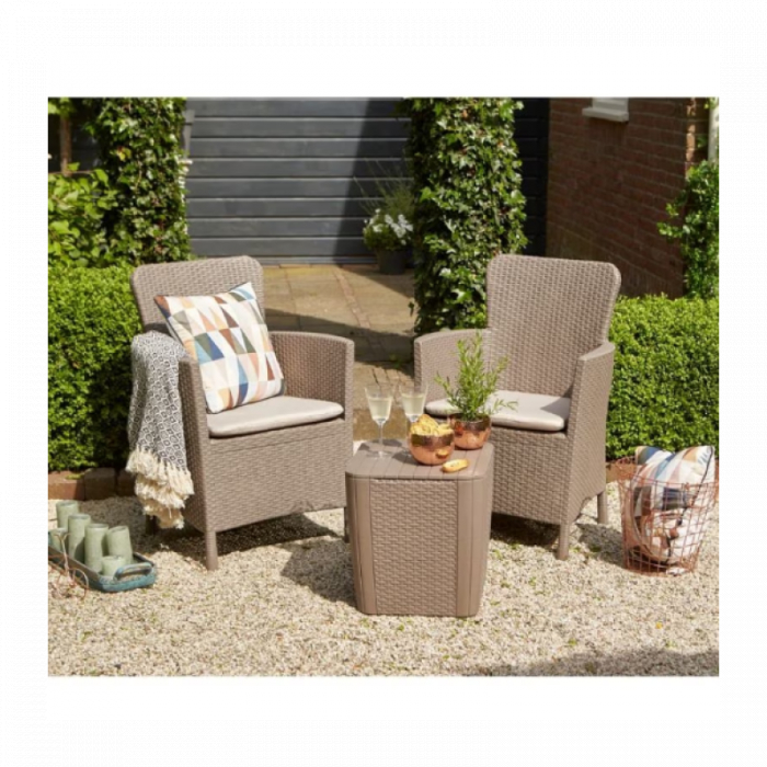 Set Mobilier de Balcon IOWA KETER Cappucino (Luzon Flat) [3]