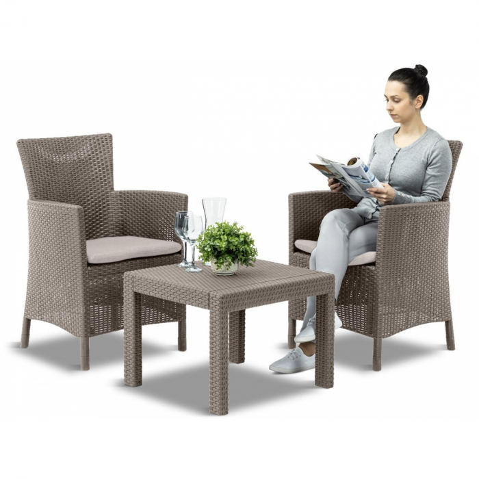 Set mobilier de balcon, Rosario Balcony, cappuccino [2]