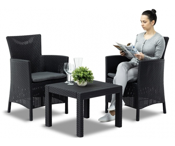 Set mobilier de balcon, Rosario Balcony, grafit [4]
