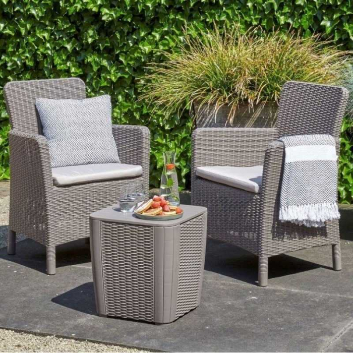 Set  Mobilier de Balcon  TRENTON KETER Cappucino (Round) [4]