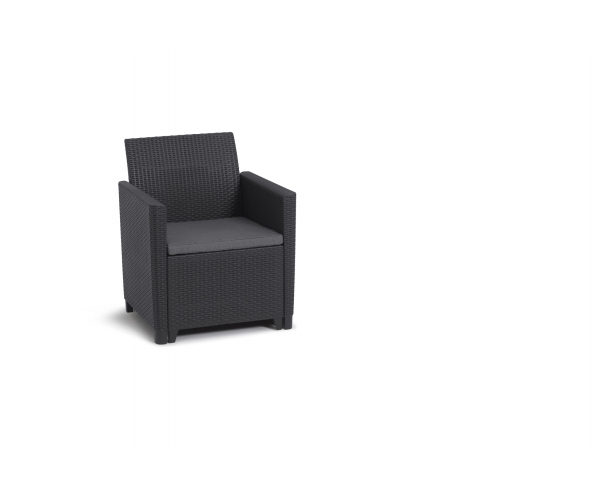Set mobilier de gradina, Claire, ratan sintetic, grafit [5]