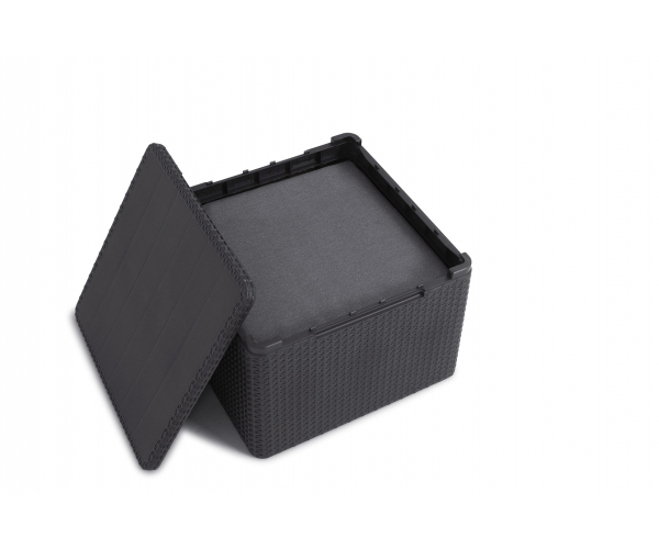 Set mobilier de gradina, Claire, ratan sintetic, grafit [6]