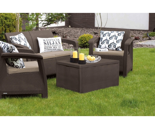 Set mobilier de gradina Corfu II BOX Maro/Gri-Taupe [3]