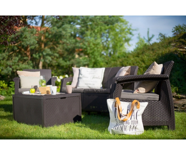 Set mobilier de gradina Corfu II BOX Maro/Gri-Taupe [4]