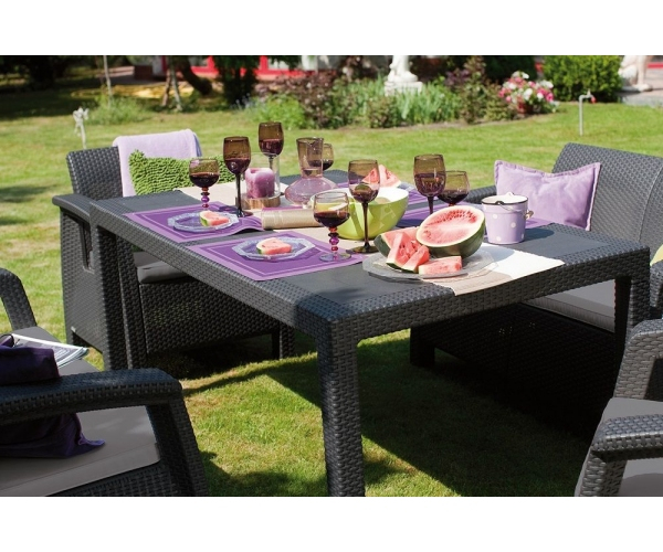 Set mobilier de gradina Corfu II Fiesta, Grafit/ Gri-rece [5]