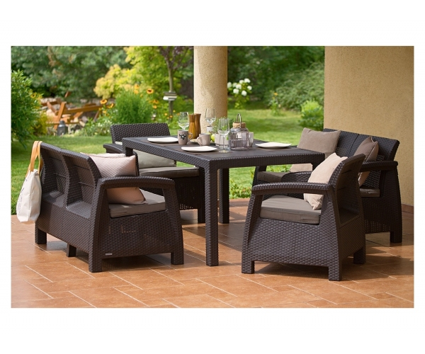 Set mobilier de gradina CORFU II FIESTA Maro/Gri-Taupe [4]