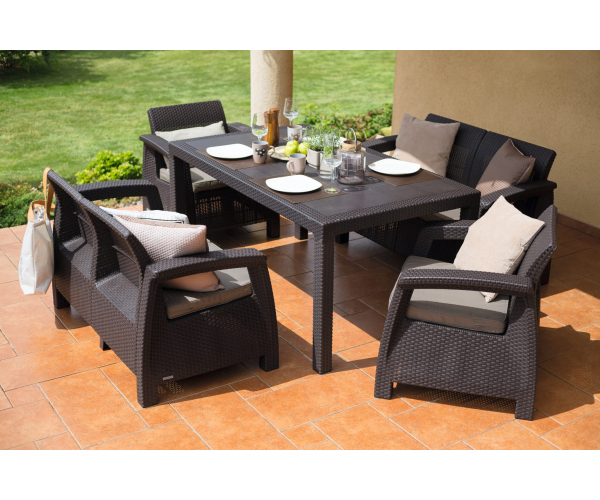 Set mobilier de gradina CORFU II FIESTA Maro/Gri-Taupe EE [4]