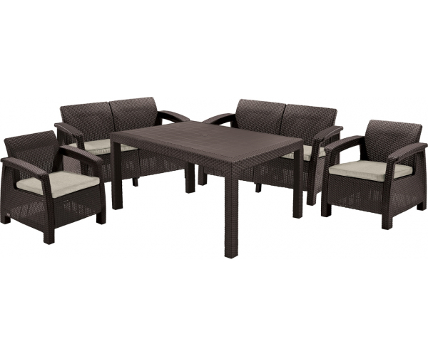 Set mobilier de gradina CORFU II FIESTA Maro/Gri-Taupe EE [2]