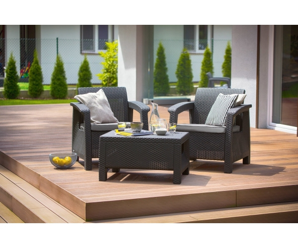 Set mobilier de gradina Corfu II Weekend Grafit/ Gri-rece [8]