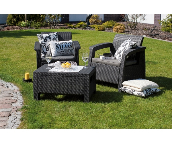Set mobilier de gradina Corfu II Weekend Grafit/ Gri-rece [7]