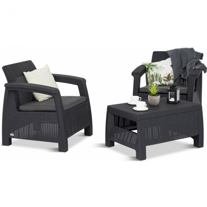 Set mobilier de gradina Corfu II Weekend Grafit/ Gri-rece [2]