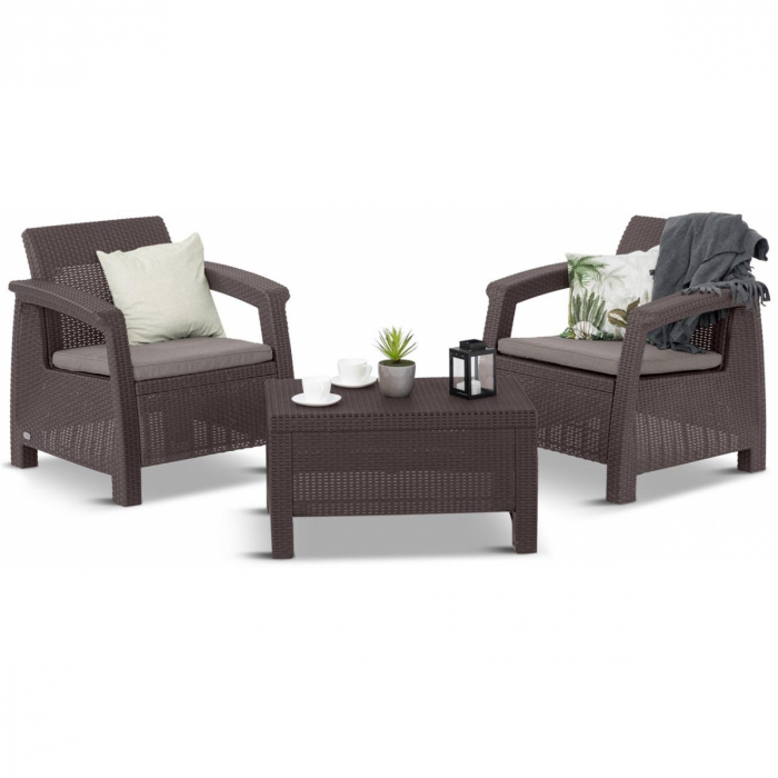 Set mobilier de gradina Corfu II Weekend Maro/Gri-taupe [1]