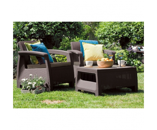 Set mobilier de gradina Corfu II Weekend Maro/Gri-taupe [3]