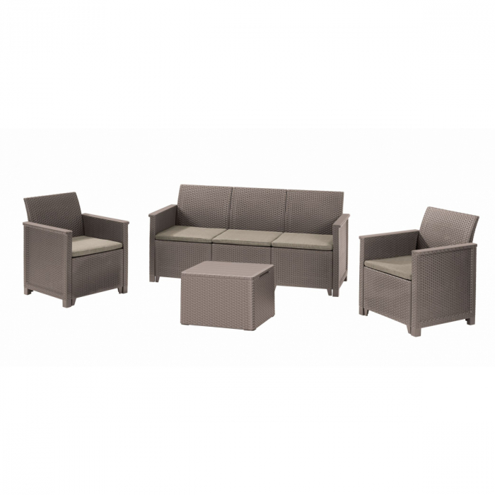 Set Mobilier De Gradina Cu Masa KETER ELODIE 5 Locuri Cappucino [1]