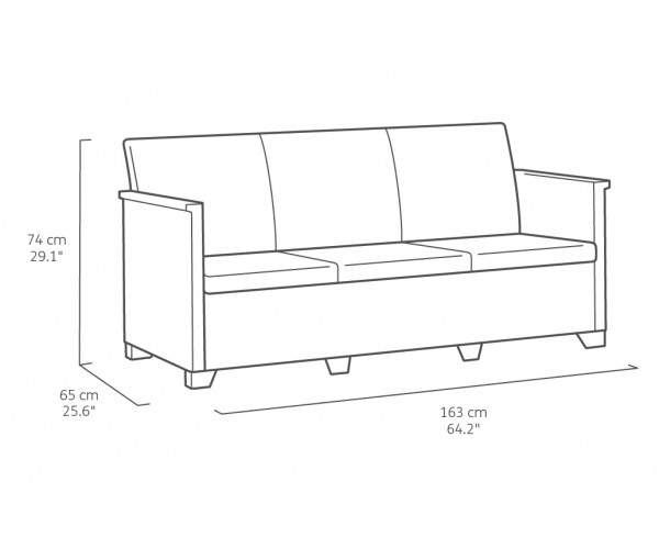 Set Mobilier De Gradina Cu Masa KETER ELODIE 5 Locuri Cappucino [8]