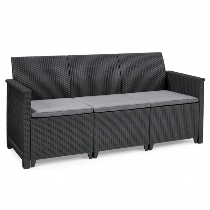Set Mobilier De Gradina Cu Masa KETER ELODIE 5 Locuri Gri [2]