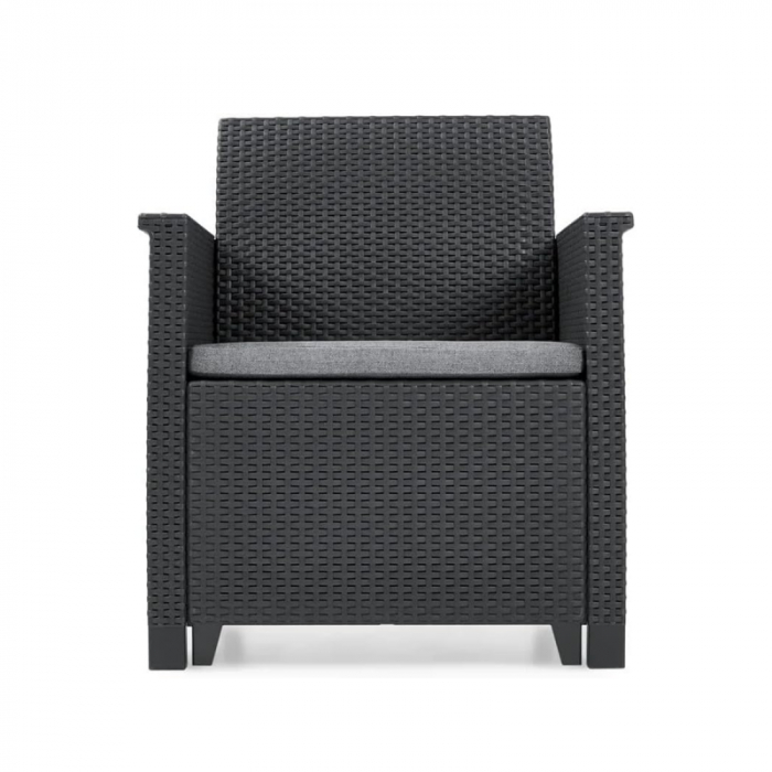 Set Mobilier De Gradina Cu Masa KETER ELODIE 5 Locuri Gri [6]