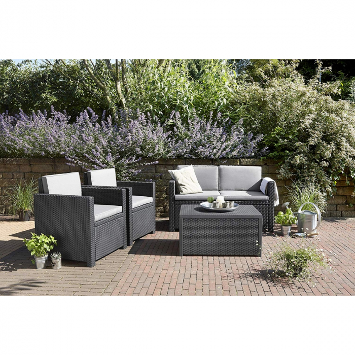 Set mobilier de gradina, Keter, Monaco Grafit/ Gri-rece [2]