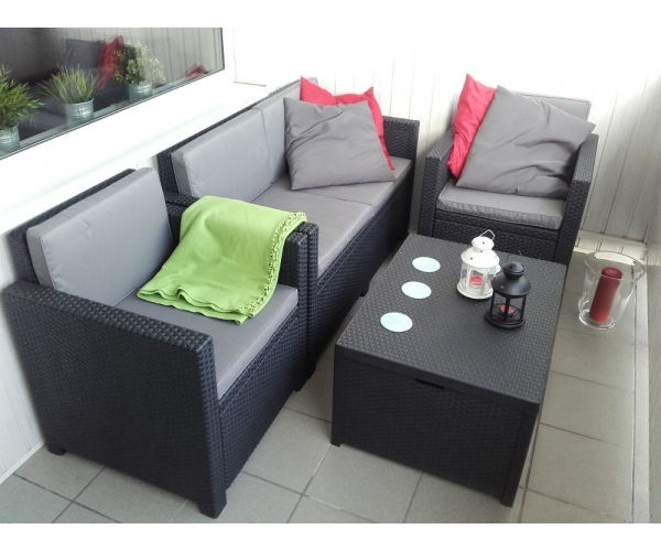 Set mobilier de gradina, Keter, Monaco Grafit/ Gri-rece [5]