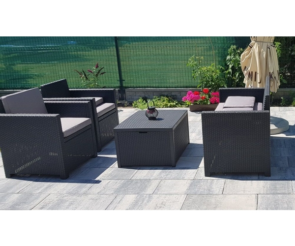 Set mobilier de gradina, Keter, Monaco Grafit/ Gri-rece [3]
