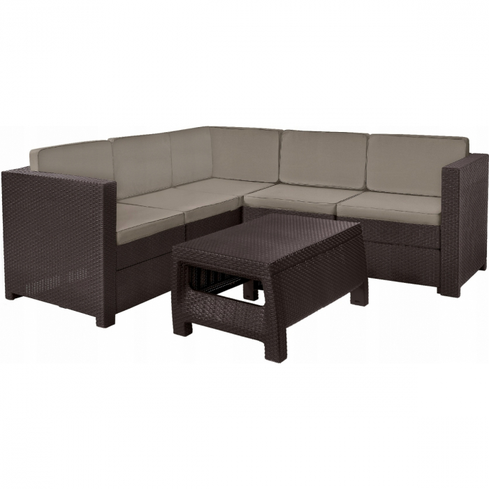 Set mobilier de terasa cu masuta de cafea - Provence Maro/Gri-taupe [2]