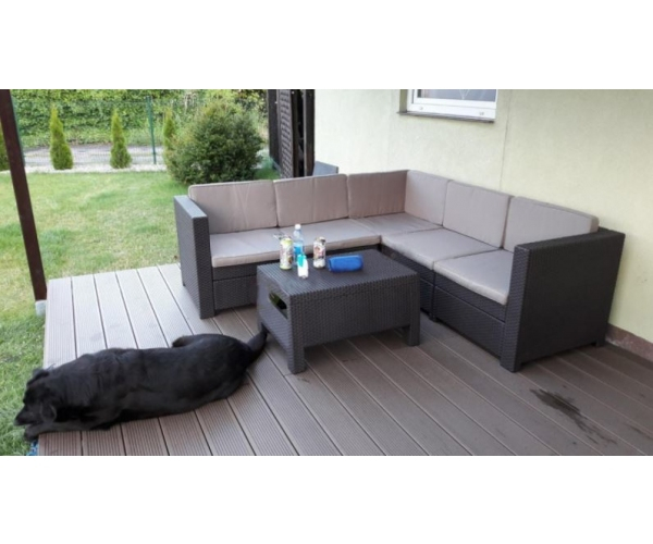 Set mobilier de terasa cu masuta de cafea - Provence Maro/Gri-taupe [3]