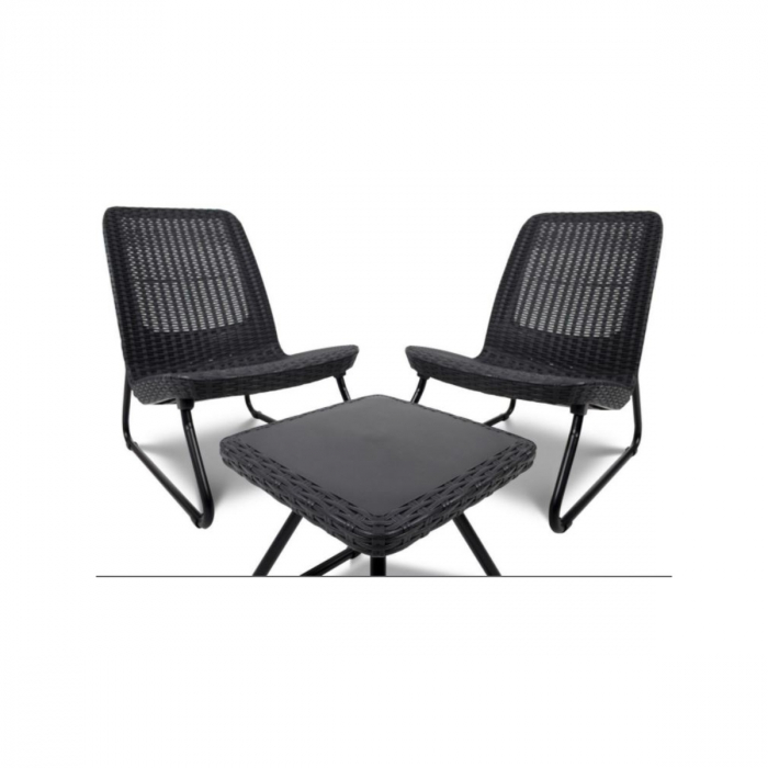 Set mobilier gradina, Rio Patio, Grafit/ Gri- rece [2]