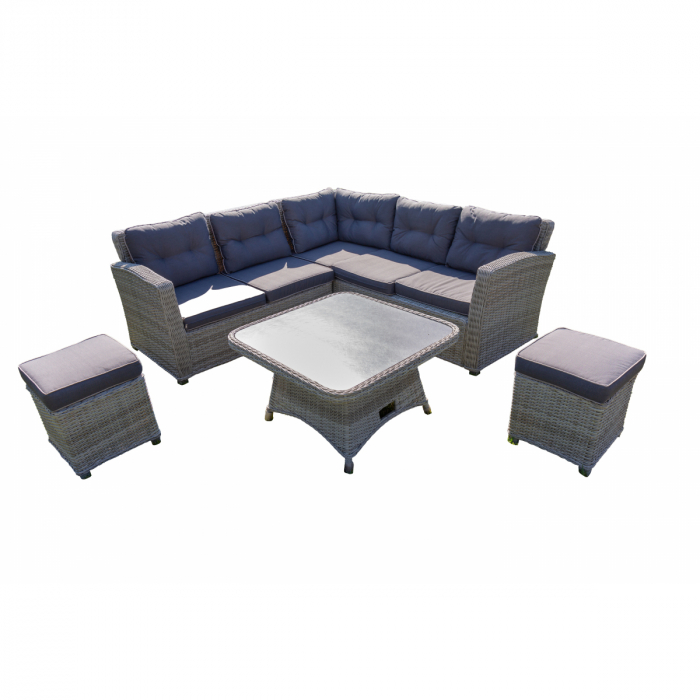 Set mobilier premium de gradina/terasa, Marbella, rattan sintetic [2]