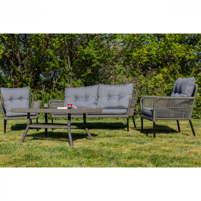 Set mobilier premium de terasa/gradina,Dubai- Rope 1, rattan sintetic [2]