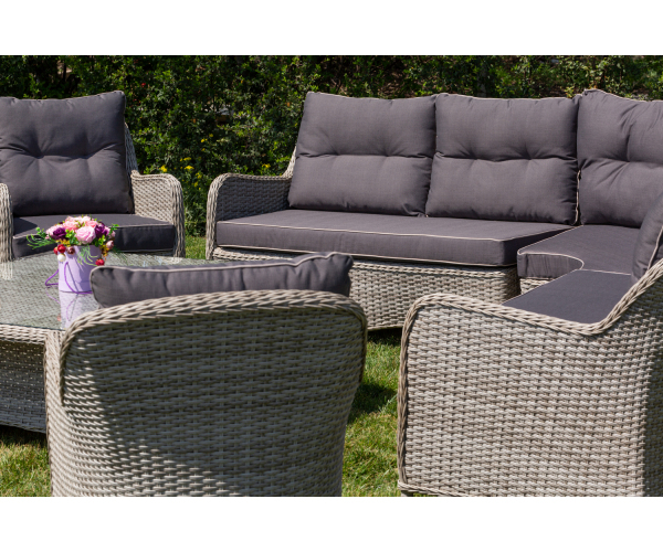 Set mobilier premium de terasa/gradina, Dublin, rattan [9]