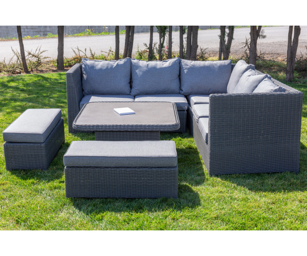 Set mobilier premium de terasa /gradina, Durham, rattan [3]