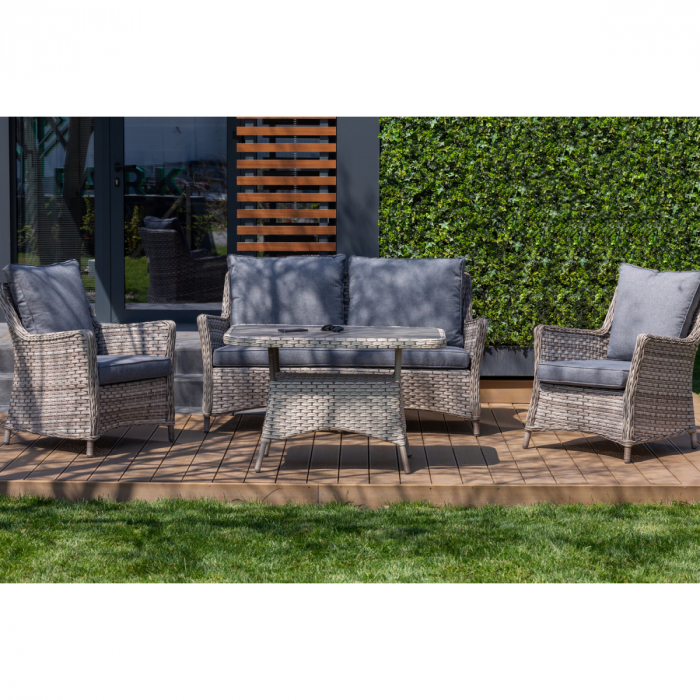 Set mobilier premium de terasa/gradina, Holan, ratan sintetic [2]