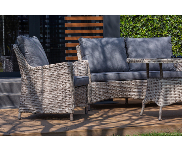 Set mobilier premium de terasa/gradina, Holan, ratan sintetic [3]