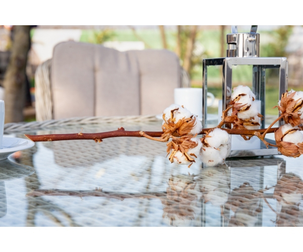 Set mobilier premium de terasa/gradina, Juventus Grande, ratan sintetic, gri [3]