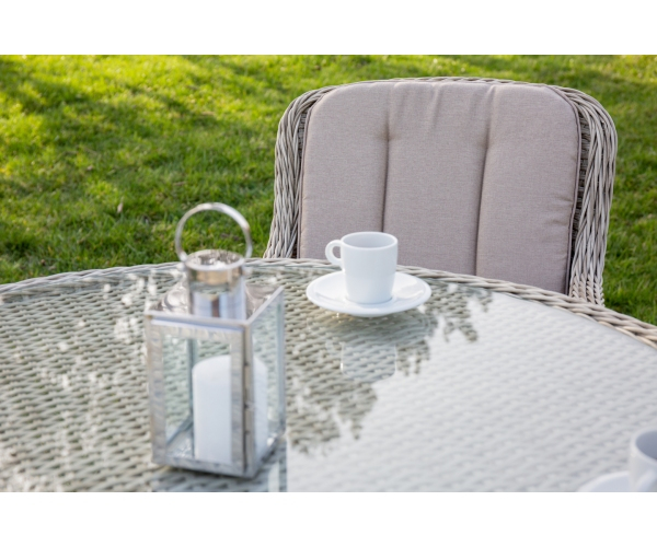 Set mobilier premium de terasa/gradina, Juventus Grande, ratan sintetic, gri [5]