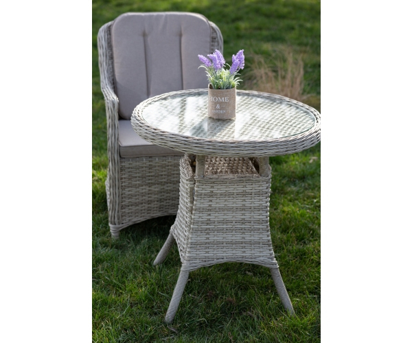 Set mobilier premium de terasa/gradina, Juventus, ratan sintetic, gri [6]