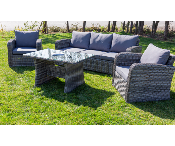 Set mobilier premium de terasa/gradina, Monaco, ratan sintetic [3]