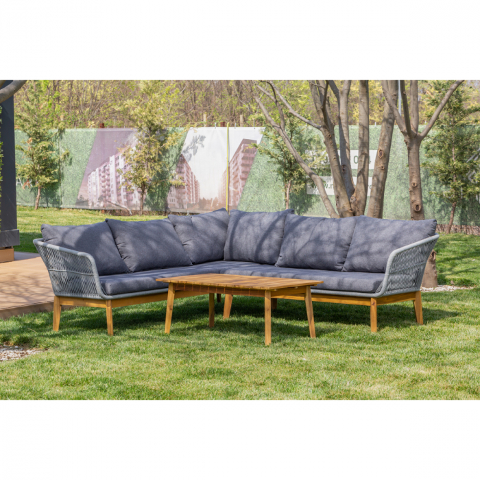 Set mobilier premium terasa/gradina, Paris, lemn [2]