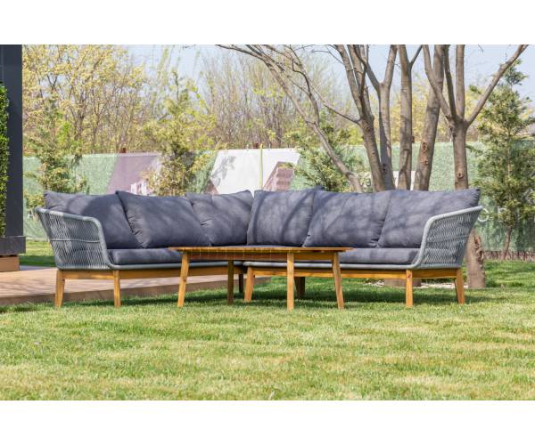 Set mobilier premium terasa/gradina, Paris, lemn [7]