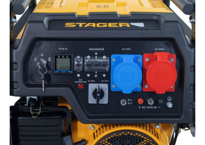 Stager FD 10000ER-E3R Automatic Generator curent dual 230V/400V, 8.5kW, benzina, conector ATS, multistart, autonomie pana la 13h [5]