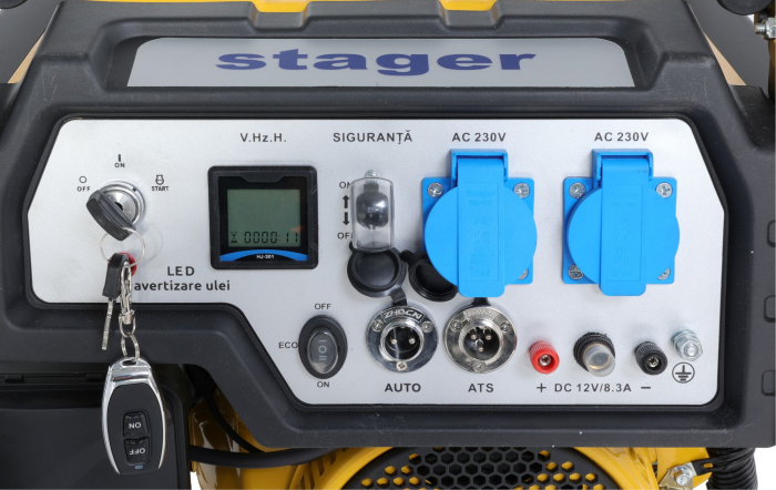 Stager FD 3600ER Automatic Generator curent monofazat, 230V, 3.0kW, benzină, conector ATS, multistart [6]
