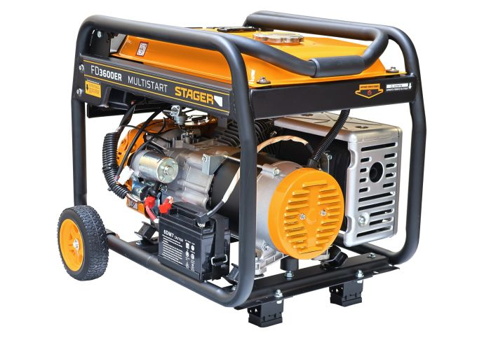 Stager FD 3600ER Automatic Generator curent monofazat, 230V, 3.0kW, benzină, conector ATS, multistart, autonomie pana la 20h [4]