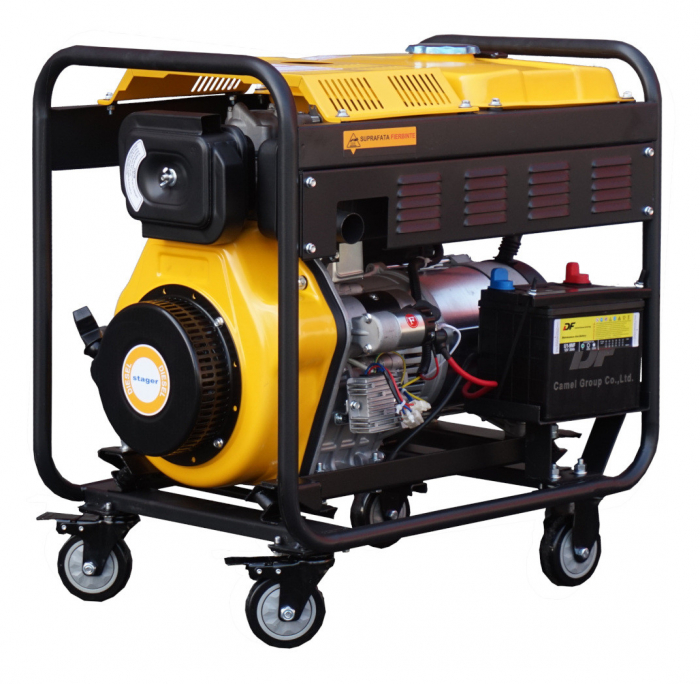 Stager YDE6500E3 Generator open-frame 6.3kVA, 8A, 3000rpm, trifazat, diesel, pornire electrica [2]