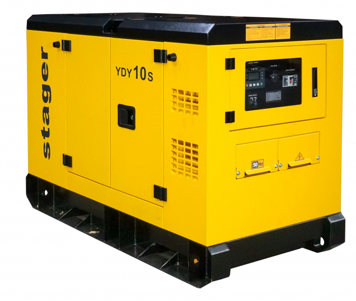 Stager YDY10S Generator insonorizat 9kVA, 37A, 1500rpm, monofazat, diesel [1]