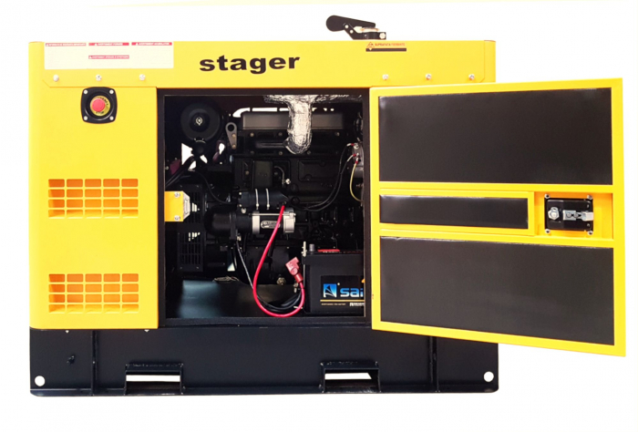 Stager YDY15S3-E Generator insonorizat 15kVA, 19A, 1500rpm, trifazat, diesel [3]