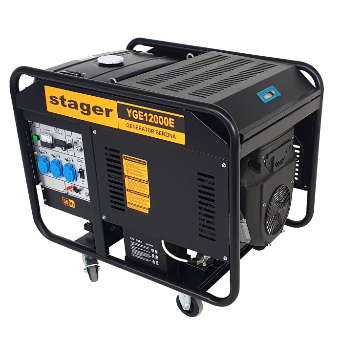 Stager YGE12000E Generator open-frame 10kW, monofazat, benzina, pornire electrica [1]