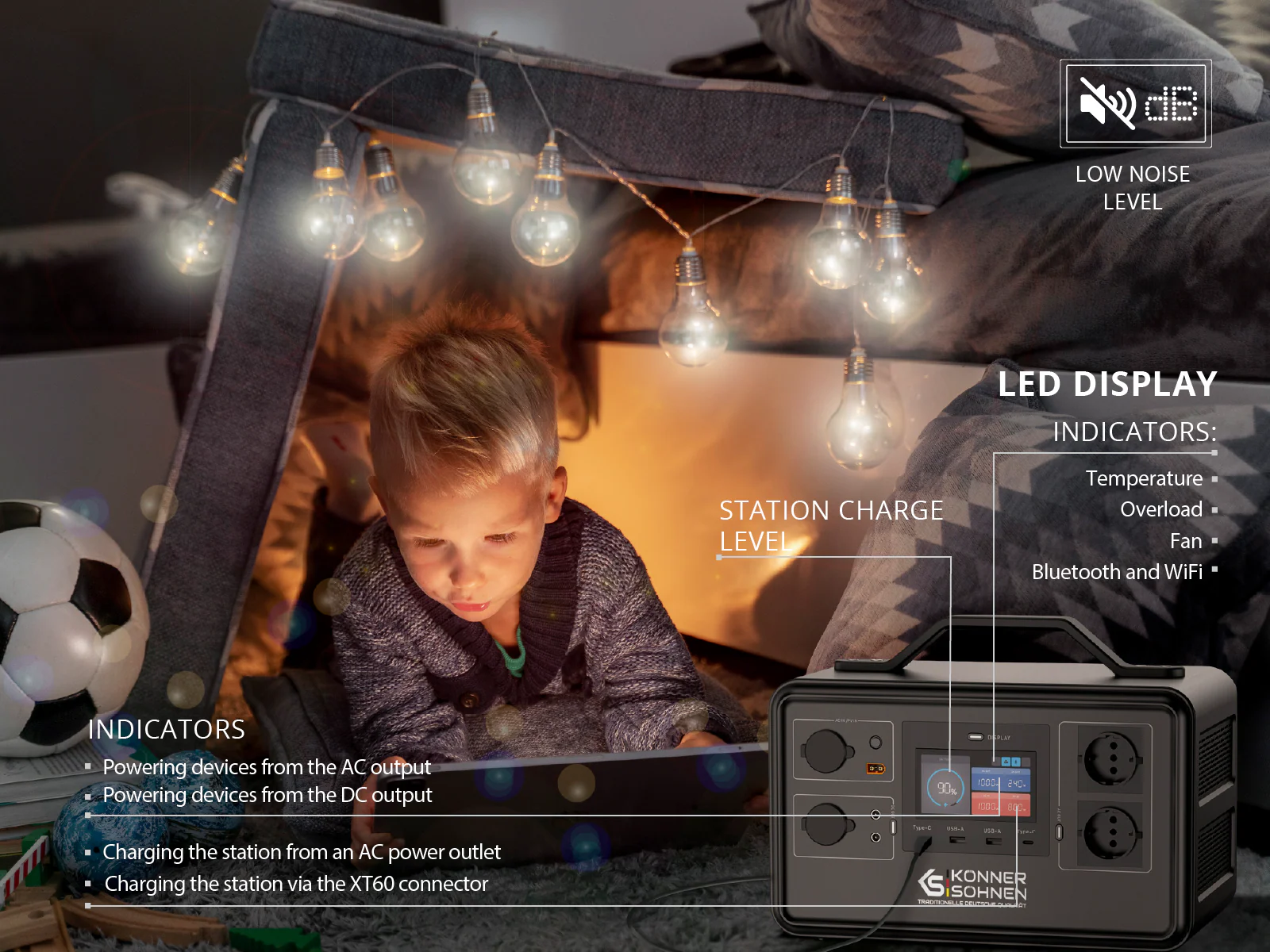 Konner & Sohnen KS 1200PS Stație de încărcare portabilă [7]