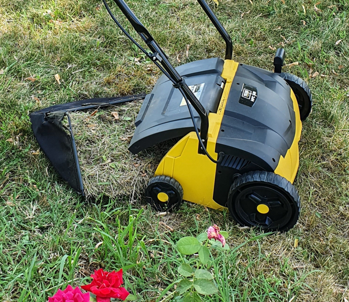 Texas MPC 1400 scarificator aerator gazon 2-in-1, motor electric 1400W, sac 35 litri, latime lucru 32cm, reglaj central [3]